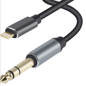 Lightning to 1/4 inch TRS Audio Stereo Cable